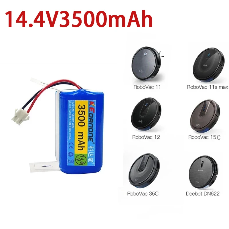 14.4V 3500mAh Li-ion battery for Conga Excellence 990 Ecovacs Deebot N79 N79S DN622 Eufy RoboVac 11 11S RoboVac 30 etc 18650
14.4V 3500mAh Li-ion battery for Conga Excellence 990 Ecovacs Deebot N79 N79S DN622 Eufy RoboVac 11 11S RoboVac 30 etc 18650