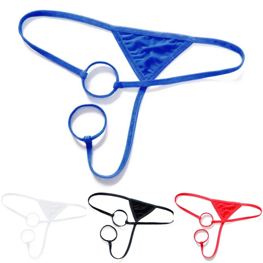 Men Sexy Thong G String T-Back Double Ring Stretch Ring Underwear Pouch Brief Male Mesh Sheer Pouch Thong Sissy Underwear HOT
Men Sexy Thong G String T-Back Double Ring Stretch Ring Underwear Pouch Brief Male Mesh Sheer Pouch Thong Sissy Underwear HOT