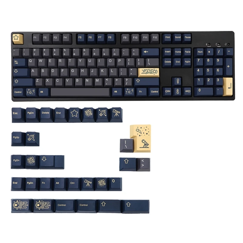 Stargaze Keycap Cherry Profile PBT Keycaps for ID60/GK61 64 68/71/75/84/RK836/87/96/98/108 Dye Subb Key Cap 135 Keys
Stargaze Keycap Cherry Profile PBT Keycaps for ID60/GK61 64 68/71/75/84/RK836/87/96/98/108 Dye Subb Key Cap 135 Keys