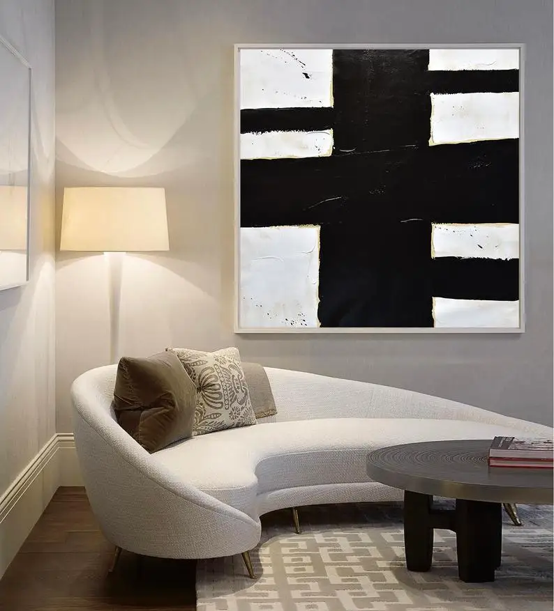 Original Abstract Painting Large Wall Art Canvas Painting Minimalist Art Living Room Decor Oversize Black White Wall Painting
Original Abstract Painting Large Wall Art Canvas Painting Minimalist Art Living Room Decor Oversize Black White Wall Painting