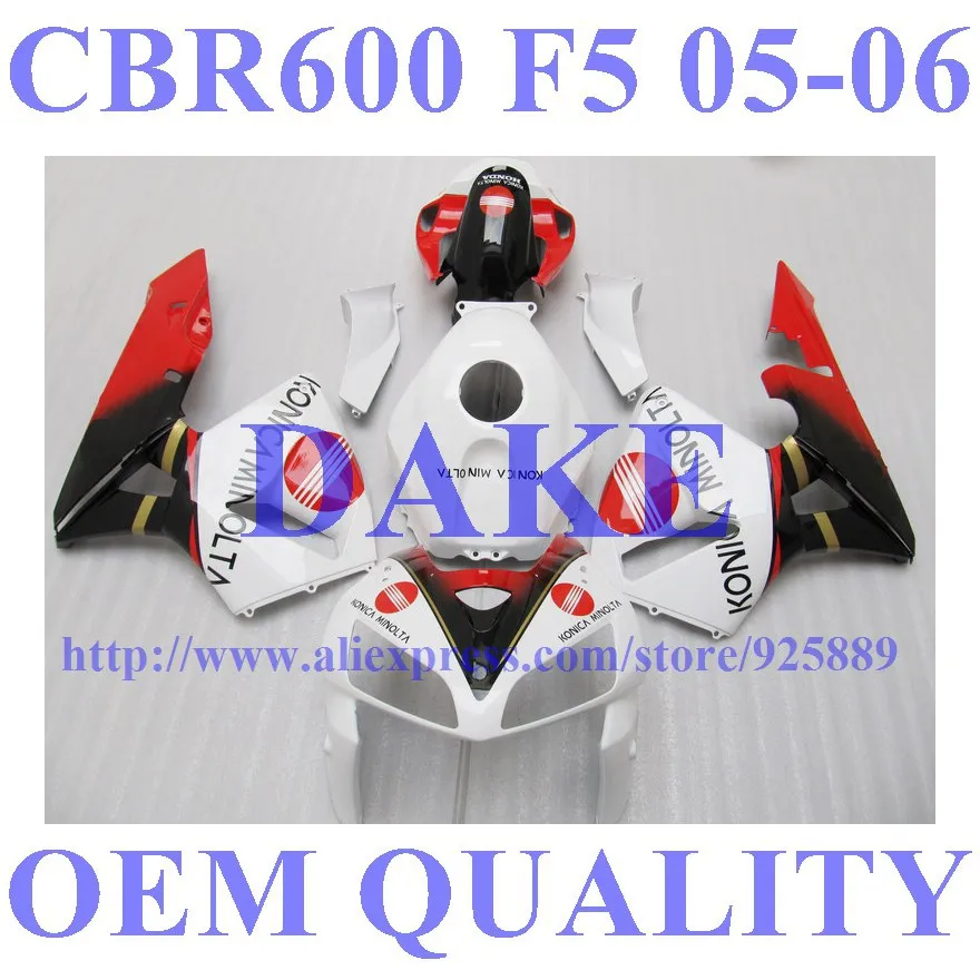 DAKE Injection fairings for HONDA CBR600RR 05 06 F5 CBR 600 RR 2005 2006 black white red fairing kits #882S +TANK
DAKE Injection fairings for HONDA CBR600RR 05 06 F5 CBR 600 RR 2005 2006 black white red fairing kits #882S +TANK