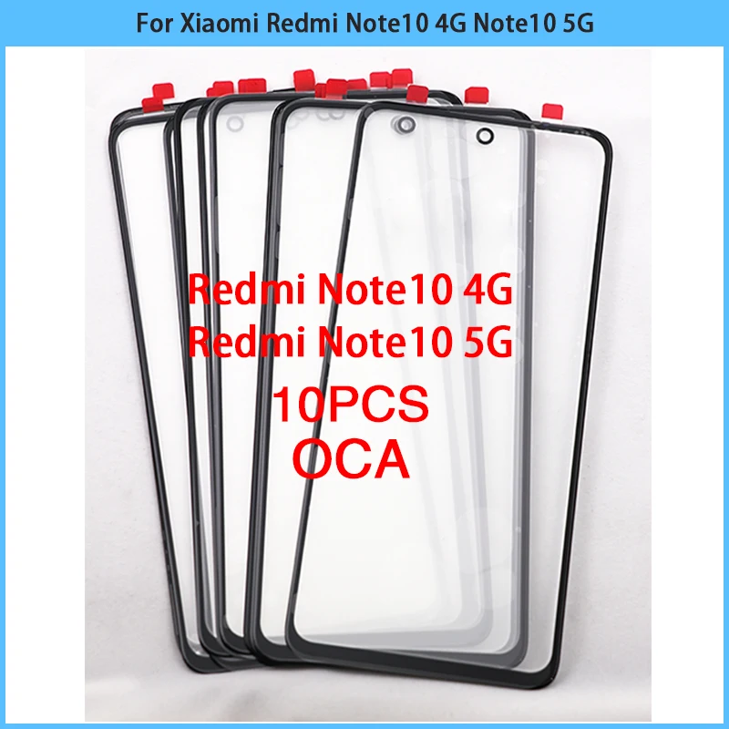 10PCS For Xiaomi Redmi Note 10 4G / 5G Touch Screen LCD Front Outer Glass Panel For Xiaomi Note10 Touchscreen Lens OCA Replace
10PCS For Xiaomi Redmi Note 10 4G / 5G Touch Screen LCD Front Outer Glass Panel For Xiaomi Note10 Touchscreen Lens OCA Replace