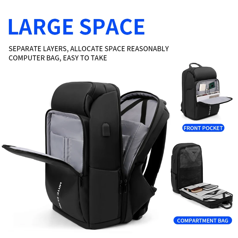 15.6 Inch Laptop Backpacks Men Waterproof PU Business Backbag USB Charging Mochila Fashion Shoulder Pack with Wet Separation Bag
15.6 Inch Laptop Backpacks Men Waterproof PU Business Backbag USB Charging Mochila Fashion Shoulder Pack with Wet Separation Bag
