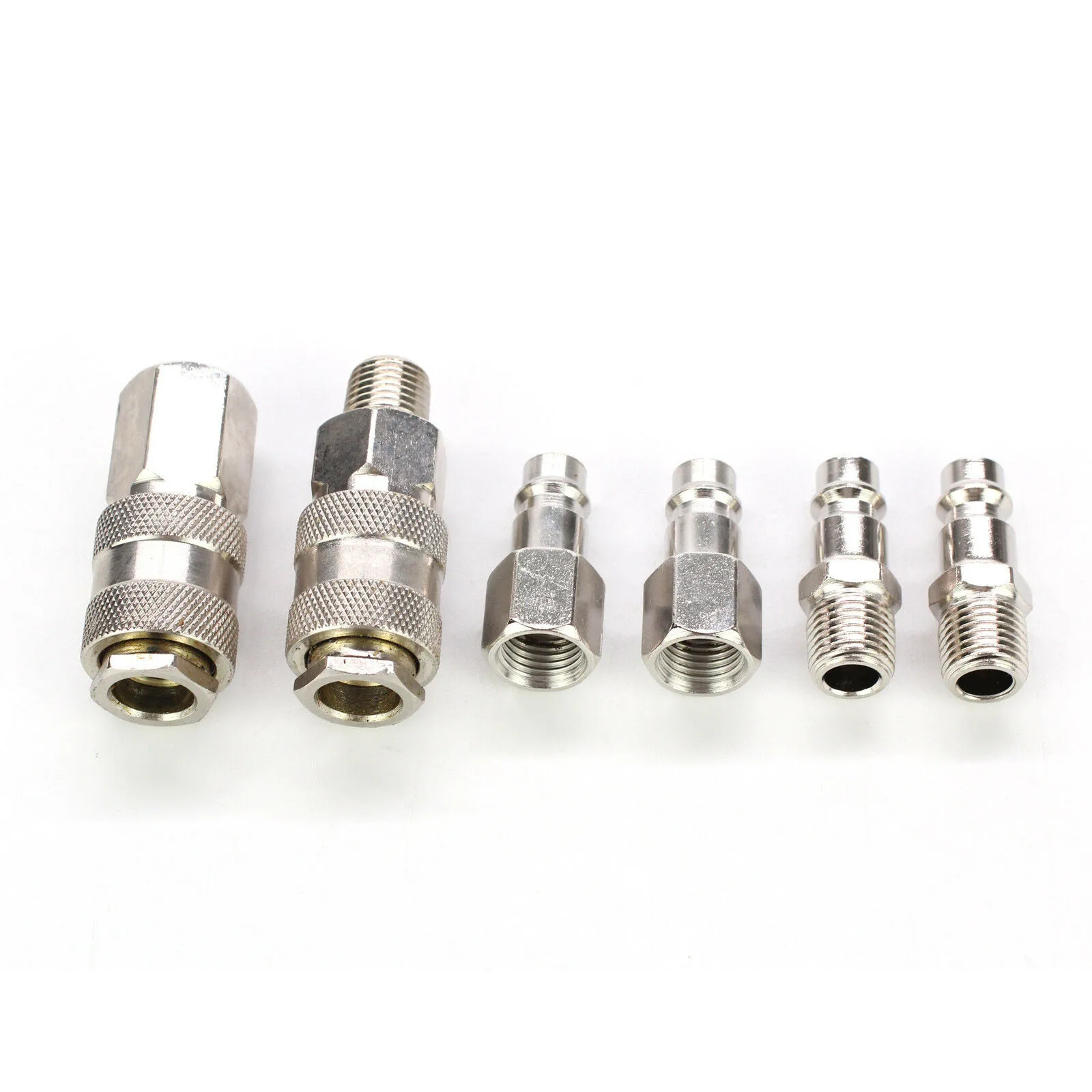 6 Pcs Air Line Compressor Connector Tool EURO Fittings Quicks Release Coupling For Air Conditioner Accessories
6 Pcs Air Line Compressor Connector Tool EURO Fittings Quicks Release Coupling For Air Conditioner Accessories