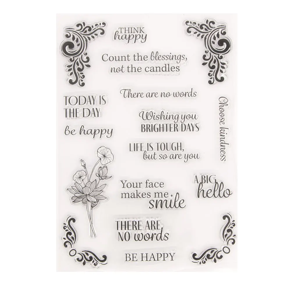 Transparent Stamps Flower letter Scrapbook Paper Clear Handmade Decoration Rubber Rubber Silicone Seal for Card DIY Scrapbooking
Transparent Stamps Flower letter Scrapbook Paper Clear Handmade Decoration Rubber Rubber Silicone Seal for Card DIY Scrapbooking