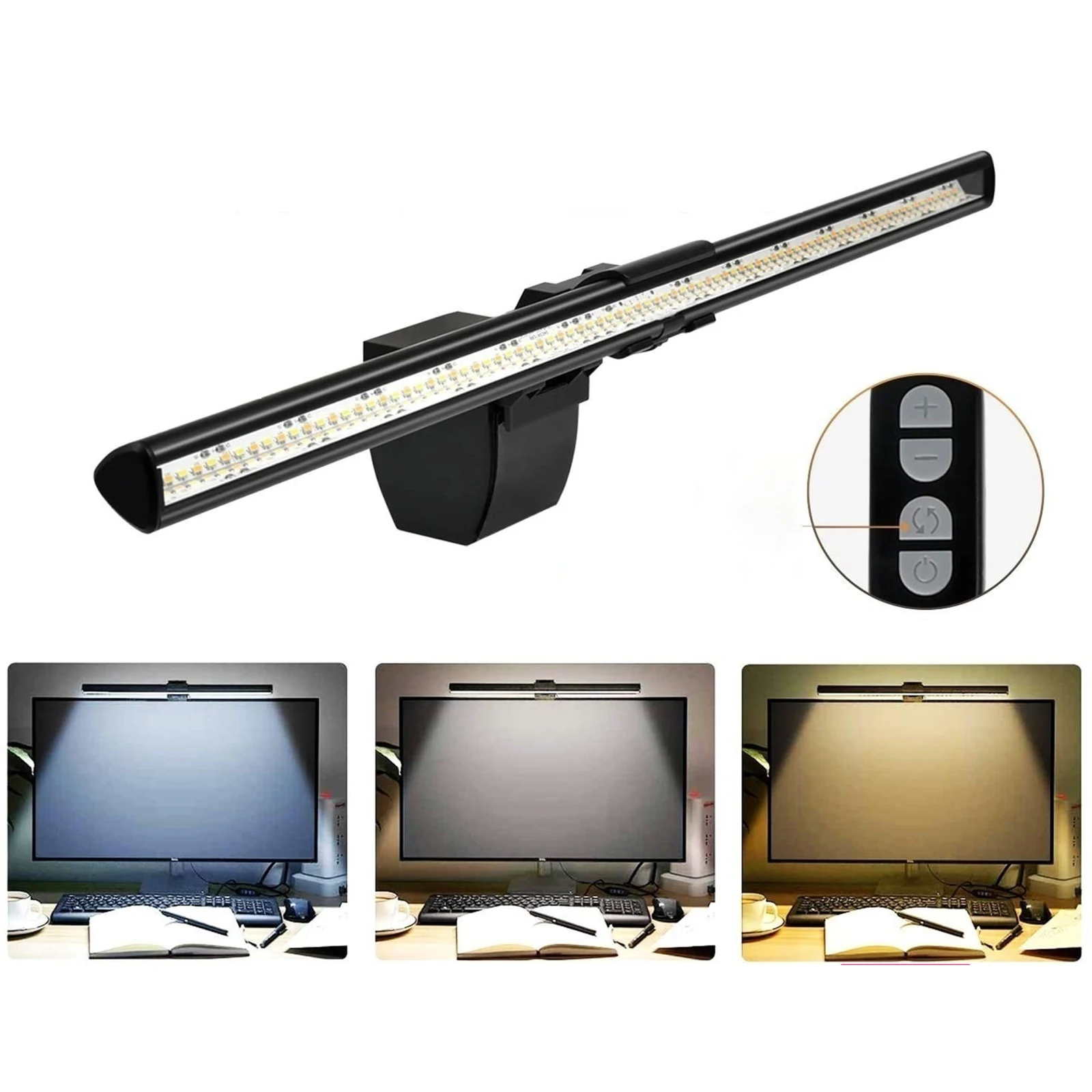 Computer Monitor Light USB Powered Task Laptop Screenbar e-Reading LED Task Lamp Eye Care Light 3 Color Modes Light Bar
Computer Monitor Light USB Powered Task Laptop Screenbar e-Reading LED Task Lamp Eye Care Light 3 Color Modes Light Bar