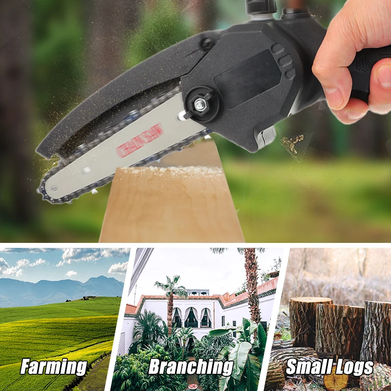 1200W 6 Inch Electric Chain Saw Rechargeable Woodworking Pruning One-handed Garden Tool For Makita 18V Battery EU Plug
1200W 6 Inch Electric Chain Saw Rechargeable Woodworking Pruning One-handed Garden Tool For Makita 18V Battery EU Plug