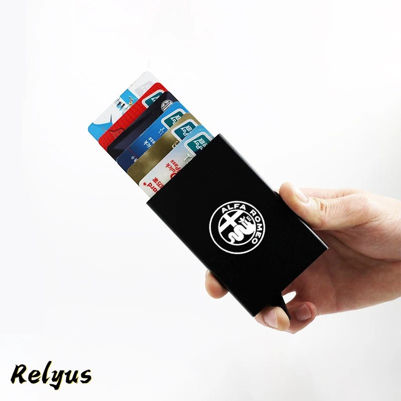 Кредитный Тонкий Rfid-кошелек, металлический чехол, держатель для карт для Alfa Romeo Giulia 159 Giulietta Stelvio Mito
Кредитный Тонкий Rfid-кошелек, металлический чехол, держатель для карт для Alfa Romeo Giulia 159 Giulietta Stelvio Mito