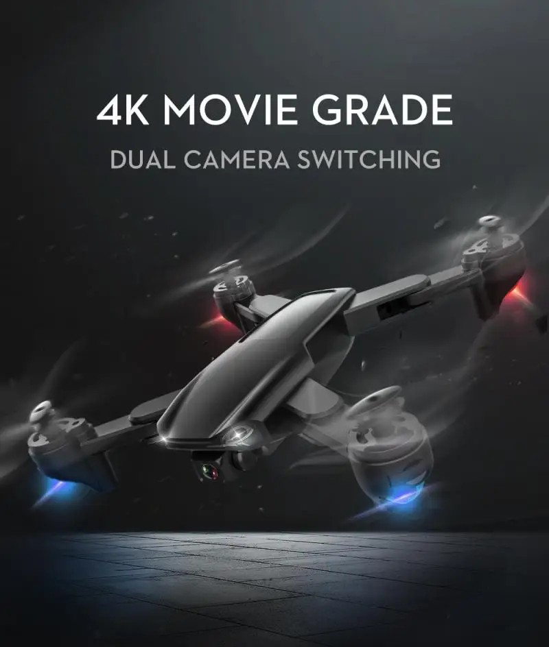SG701 Drone WiFi HD 4K Dual Camera Video Stabilization Wide Angle Aerial Photography Folding RC Quadcopter UAV Toys Kids Adult
SG701 Drone WiFi HD 4K Dual Camera Video Stabilization Wide Angle Aerial Photography Folding RC Quadcopter UAV Toys Kids Adult