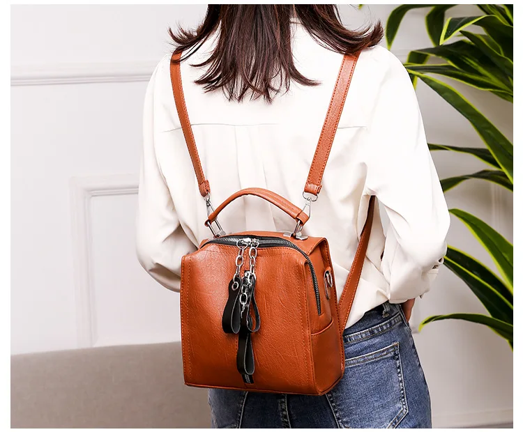 New PU Women's Leather School Bags Mini Ladies Travel Backpacks Retro Backpack for Female Bags Solid Color Girls Shoulder Bags
New PU Women's Leather School Bags Mini Ladies Travel Backpacks Retro Backpack for Female Bags Solid Color Girls Shoulder Bags