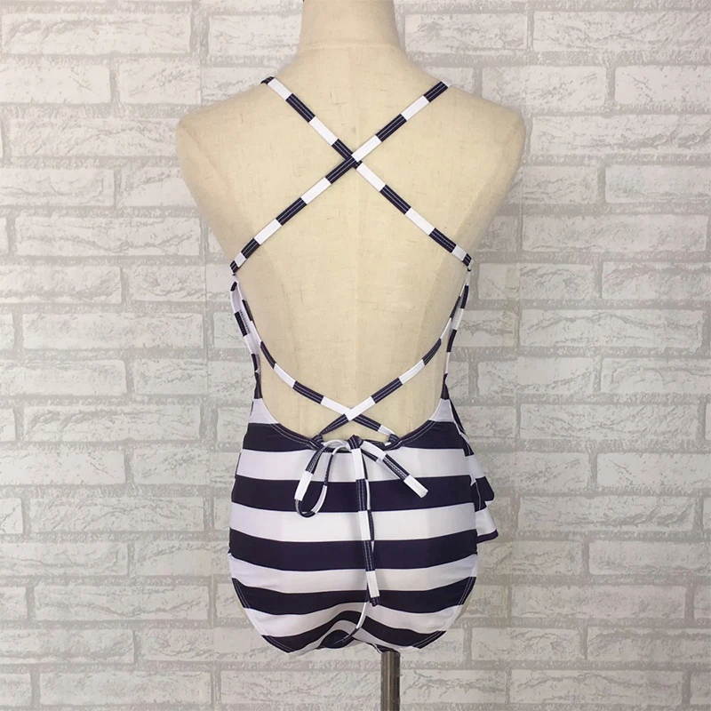 Kakaforsa Sexy Stripe Print One Piece Swimsuit Female Ruffle Swimwear Bikini Bathing Suit 2020 Women Backless Swimming Suit
Kakaforsa Sexy Stripe Print One Piece Swimsuit Female Ruffle Swimwear Bikini Bathing Suit 2020 Women Backless Swimming Suit