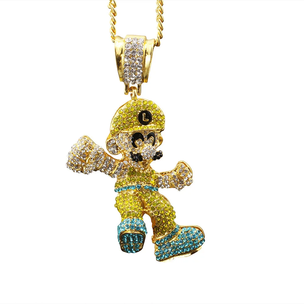Hip-hop Pendant Cartoon Anime Character Super Mario Necklace Hip-hop Punk Accessories Necklace
Hip-hop Pendant Cartoon Anime Character Super Mario Necklace Hip-hop Punk Accessories Necklace