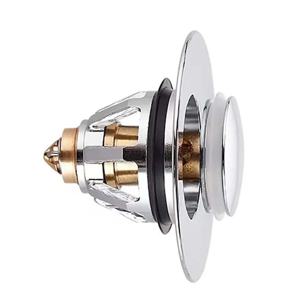 Bounce Core Push-type Drain Filter Stainless Steel Hair Catcher Sink Drain Stopper Tool for Bathroom Wash Basin Kitchen Faucet
Bounce Core Push-type Drain Filter Stainless Steel Hair Catcher Sink Drain Stopper Tool for Bathroom Wash Basin Kitchen Faucet