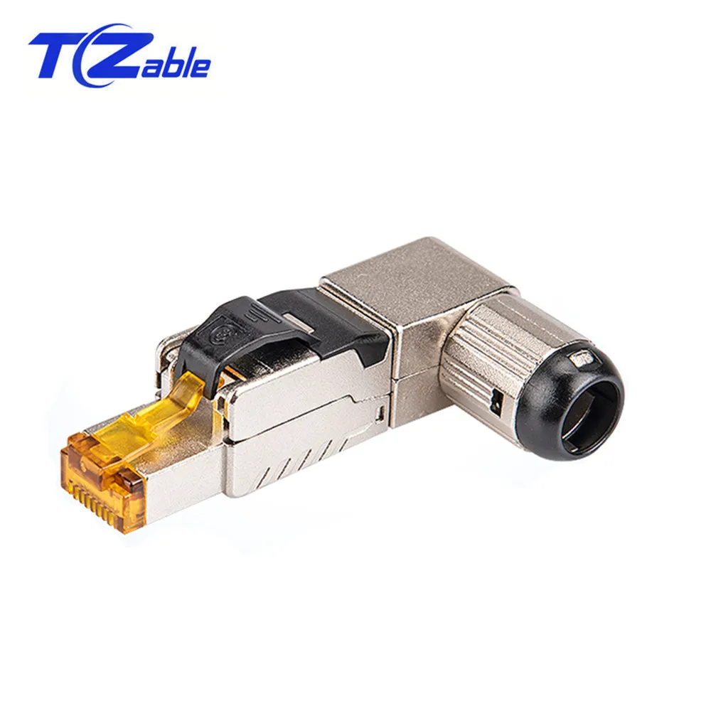 2PCS RJ45 Connector Cat8 Cat7 Cat6A Cable Crimp Shielded Adapter 40Gbps 2000MHz 90 Degree Network Plug Fiber Synchronization
2PCS RJ45 Connector Cat8 Cat7 Cat6A Cable Crimp Shielded Adapter 40Gbps 2000MHz 90 Degree Network Plug Fiber Synchronization