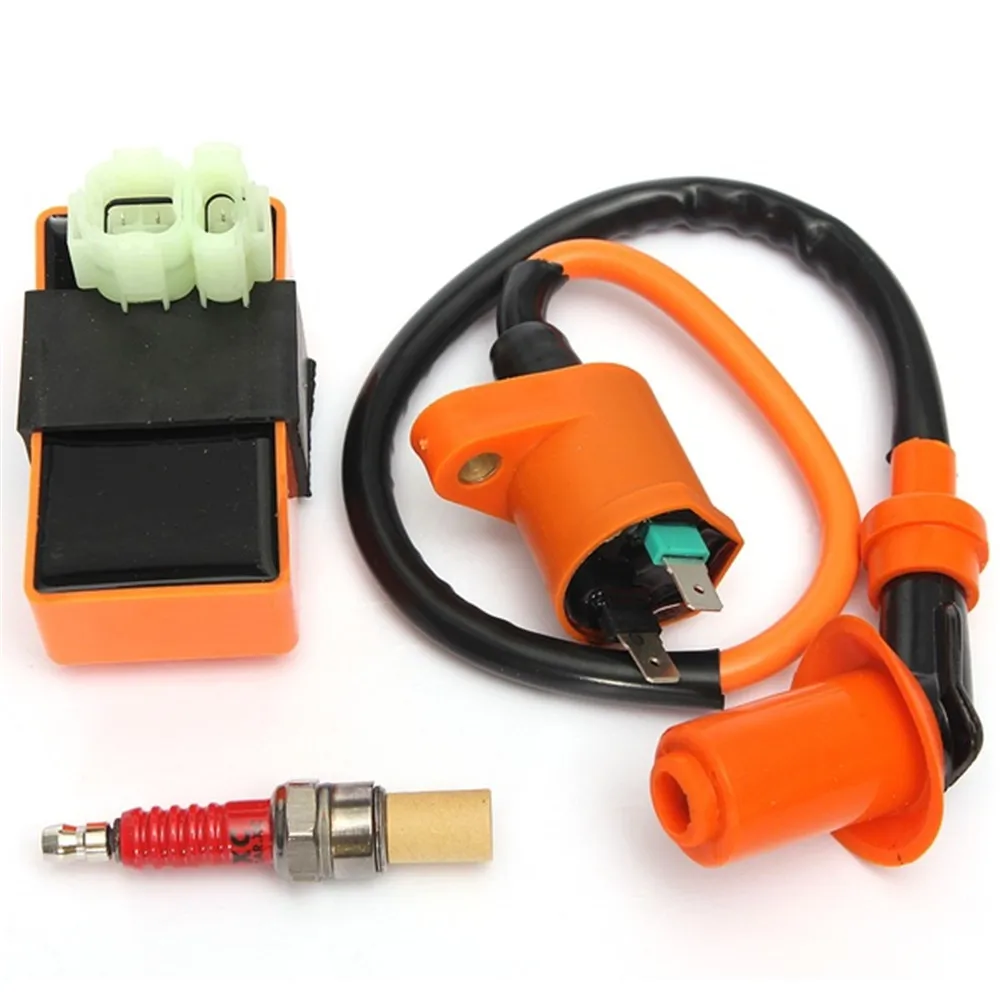 Motorcycle ATV Racing CDI + Ignition Coil + Spark Plug For GY6 50cc 125cc 150cc 139QMB 152QMI 157QMJ Racing Ignition Coil New
Motorcycle ATV Racing CDI + Ignition Coil + Spark Plug For GY6 50cc 125cc 150cc 139QMB 152QMI 157QMJ Racing Ignition Coil New