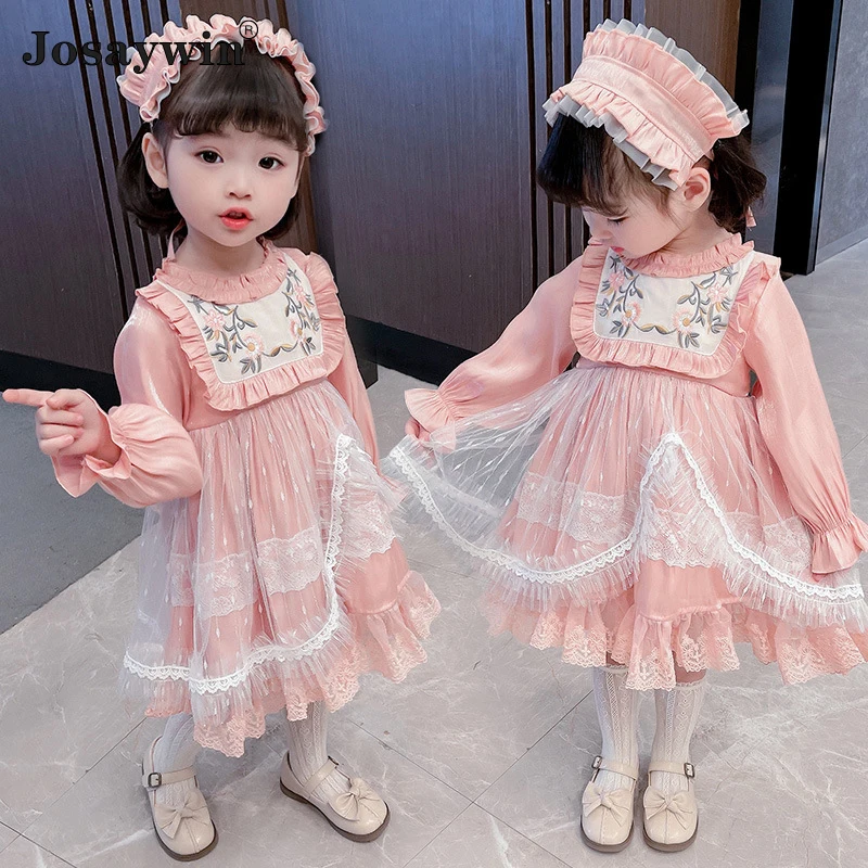 2021 Spring Autumn Dress for Girls Baby Long Sleeve Wedding Dress Girl Lolita Mesh Bow Student Girl Princess Party Vestidos
2021 Spring Autumn Dress for Girls Baby Long Sleeve Wedding Dress Girl Lolita Mesh Bow Student Girl Princess Party Vestidos