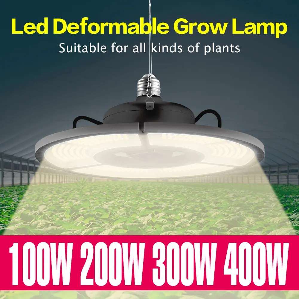 Deformable LED Grow Light Full Spectrum Phyto Lamp E27 Plants Bulb For Indoor 100W 200W 300W Tent Growbox Veg Seedling Fitolamp
Deformable LED Grow Light Full Spectrum Phyto Lamp E27 Plants Bulb For Indoor 100W 200W 300W Tent Growbox Veg Seedling Fitolamp
