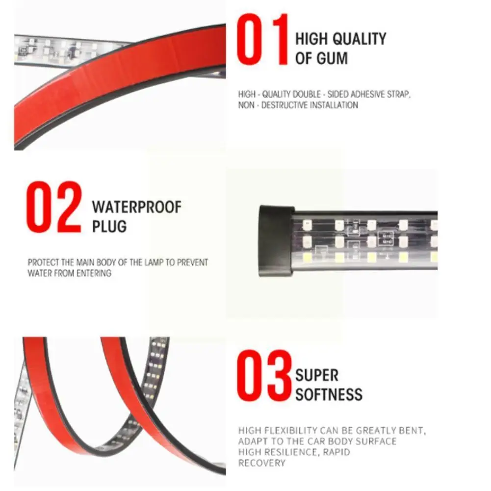 Светодиодная лента для задней двери грузовика, трехрядный 5-функциональный тормозной сигнал поворота и обратного хода, 60 дюймов, для пикапа ... 
Светодиодная лента для задней двери грузовика, трехрядный 5-функциональный тормозной сигнал поворота и обратного хода, 60 дюймов, для пикапа ...