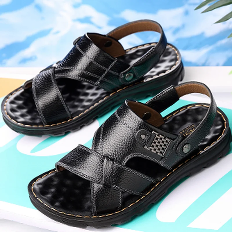 New Summer Men's Beach Shoes Breathable Sandals Non-slip Thick Massage Sole
New Summer Men's Beach Shoes Breathable Sandals Non-slip Thick Massage Sole