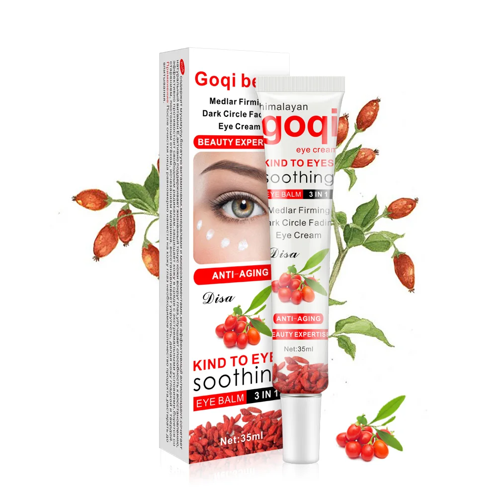 Face Care Goji Eye Cream Anti Wrinkle Remove Dark Circles Moisturizing Hydrating Whitening Firming Eye Cream 
Face Care Goji Eye Cream Anti Wrinkle Remove Dark Circles Moisturizing Hydrating Whitening Firming Eye Cream