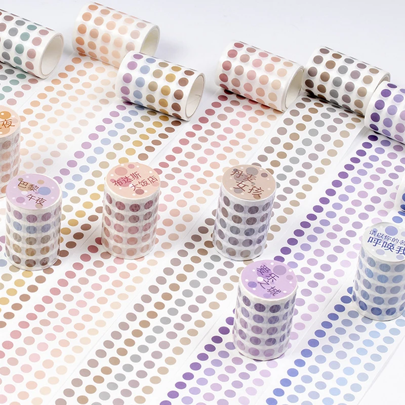 6cmx3m Morandi Round Dot Washi Tape Decorative Journal Scrapbook Planner Masking Tape Craft Label Stickers Cute Stationery
6cmx3m Morandi Round Dot Washi Tape Decorative Journal Scrapbook Planner Masking Tape Craft Label Stickers Cute Stationery