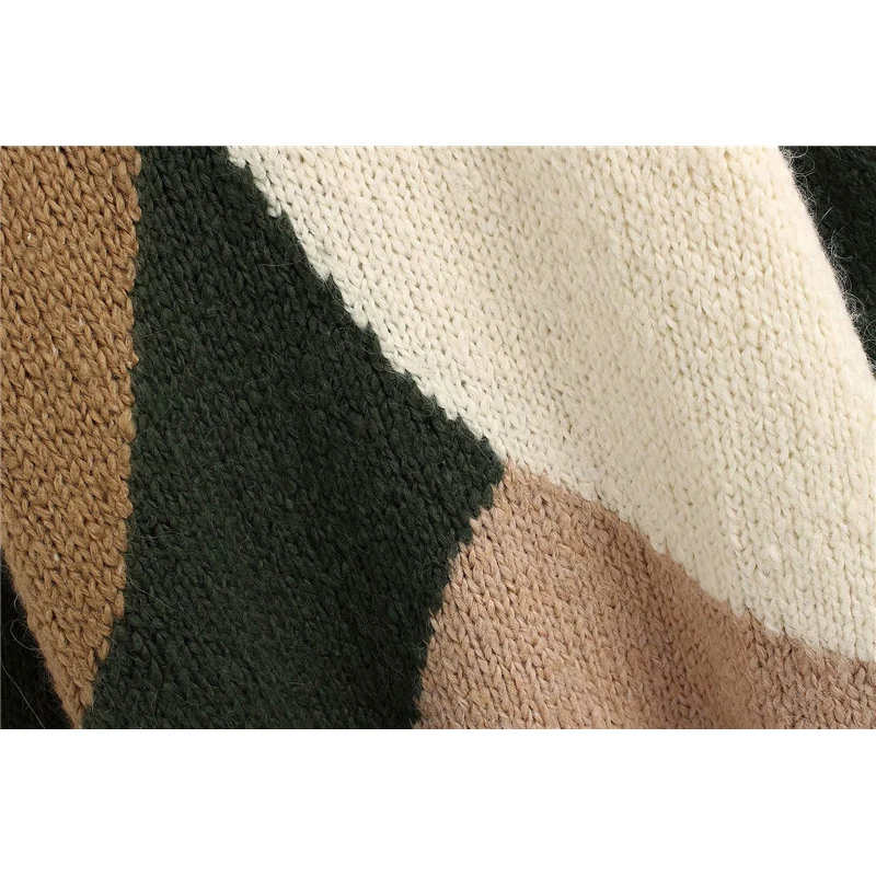 New 2021 Women Autumn Winter Casual Patchwork Color Za Long Sweaters Female Fashion Long Sleeve Oversize Thick Knitted Pullover
New 2021 Women Autumn Winter Casual Patchwork Color Za Long Sweaters Female Fashion Long Sleeve Oversize Thick Knitted Pullover