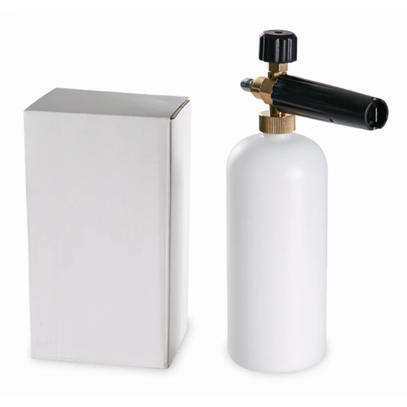 Adjustable Snow Foam Lance 1L Foam Cannon Soap Dispenser Generator for Pressure Washer with 1/4 Inch Quick Connector
Adjustable Snow Foam Lance 1L Foam Cannon Soap Dispenser Generator for Pressure Washer with 1/4 Inch Quick Connector