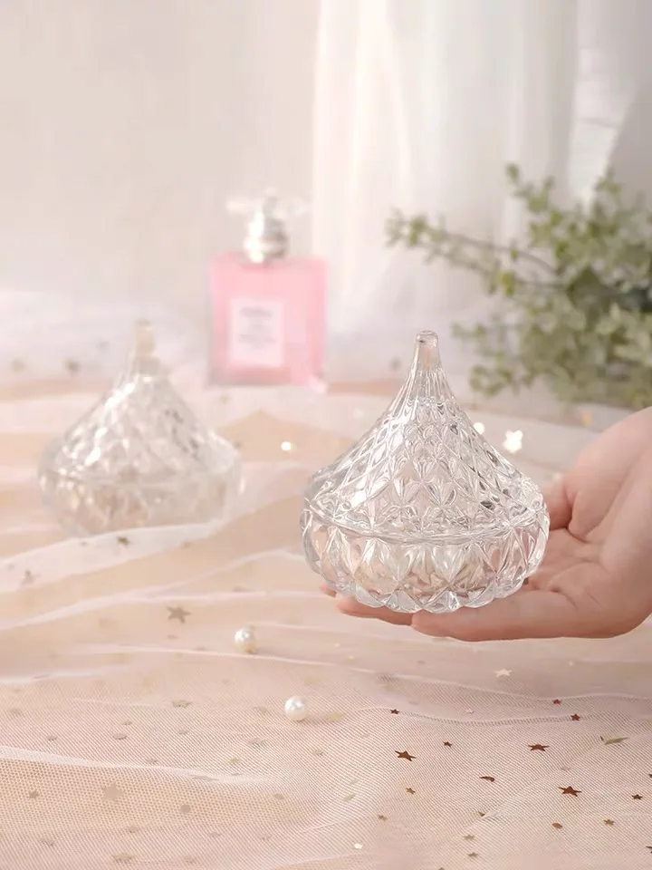 Water Drop Shape Studs Cans Crystal Jewelry Earrings Storage Box with Lid Table Candy Jar Decoration INS Style Jewelry Canisters
Water Drop Shape Studs Cans Crystal Jewelry Earrings Storage Box with Lid Table Candy Jar Decoration INS Style Jewelry Canisters