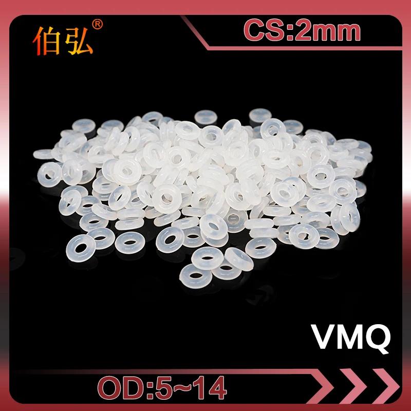 10PCS/lot White Silicon Ring Silicone/VMQ O ring OD5/6/7/8/9/10/11/12/13/14*2mm Thickness O-Ring Seal Rubber Gaskets Ring Washer
10PCS/lot White Silicon Ring Silicone/VMQ O ring OD5/6/7/8/9/10/11/12/13/14*2mm Thickness O-Ring Seal Rubber Gaskets Ring Washer