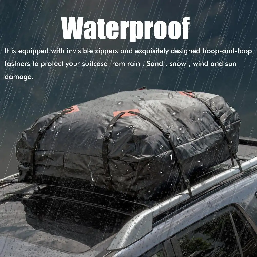 15 Cubic Feet Car Roof Storage Bag Top Box 500D Clip Mesh Waterproof Fabric Rooftop Cargo Bag
15 Cubic Feet Car Roof Storage Bag Top Box 500D Clip Mesh Waterproof Fabric Rooftop Cargo Bag