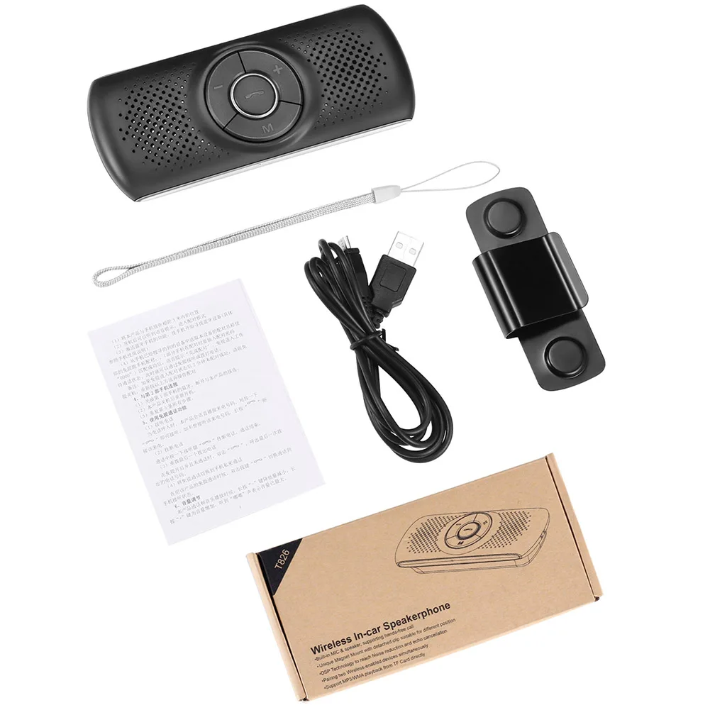 Wireless Bluetooth Car Kit Set Handsfree Speakerphone Multipoint Sun Visor Speaker For Phone Smartphones
Wireless Bluetooth Car Kit Set Handsfree Speakerphone Multipoint Sun Visor Speaker For Phone Smartphones