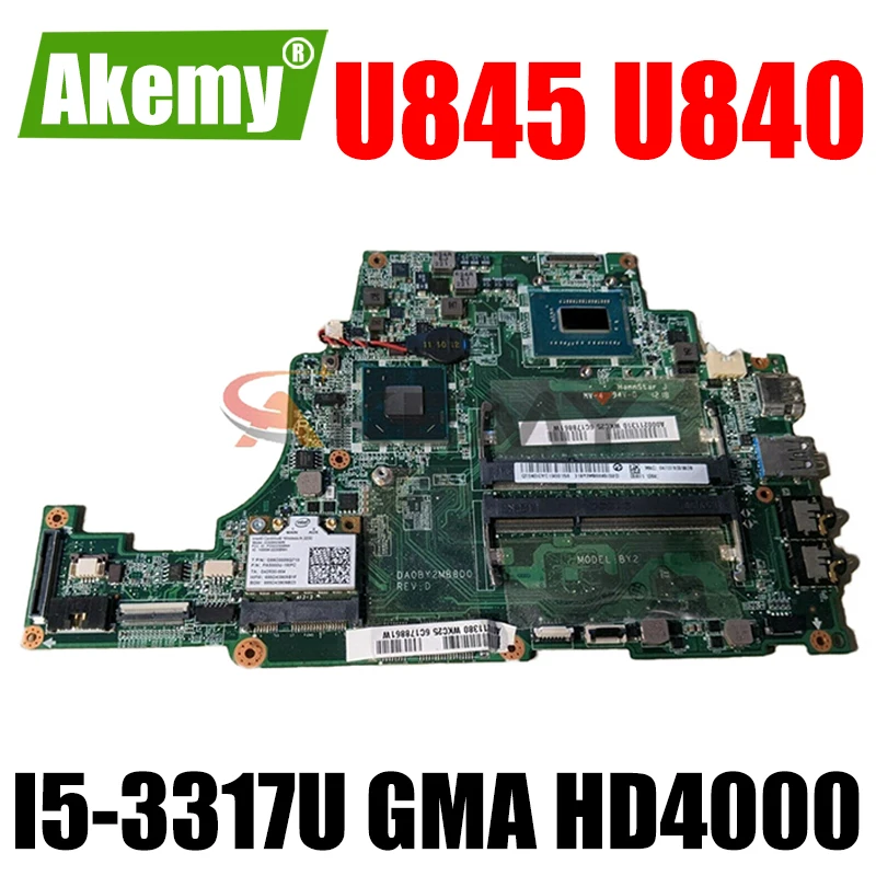 AKEMY DA0BY2MB8D0 A000211310 материнская плата для ноутбука Toshiba Satellite U845 U840 Материнская плата ноутбука I5-3317U HM77 GMA HD4000 DDR3
AKEMY DA0BY2MB8D0 A000211310 материнская плата для ноутбука Toshiba Satellite U845 U840 Материнская плата ноутбука I5-3317U HM77 GMA HD4000 DDR3