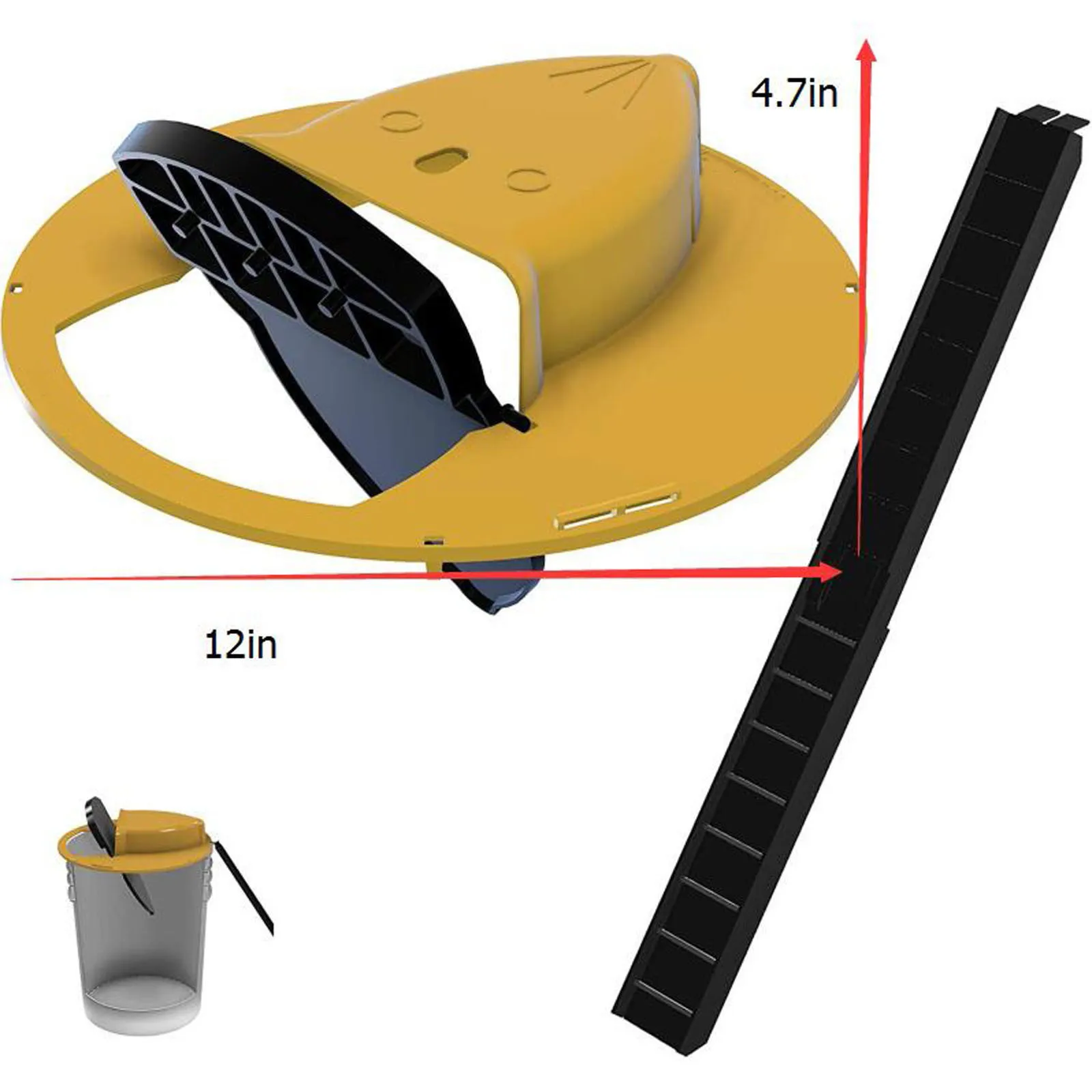 Reusable Smart Mouse Rat Trap Plastic Flip N Slide Bucket Lid Mouse Rat Mouse Trap Humane Or Lethal Trap Door Style Multi Catch
Reusable Smart Mouse Rat Trap Plastic Flip N Slide Bucket Lid Mouse Rat Mouse Trap Humane Or Lethal Trap Door Style Multi Catch