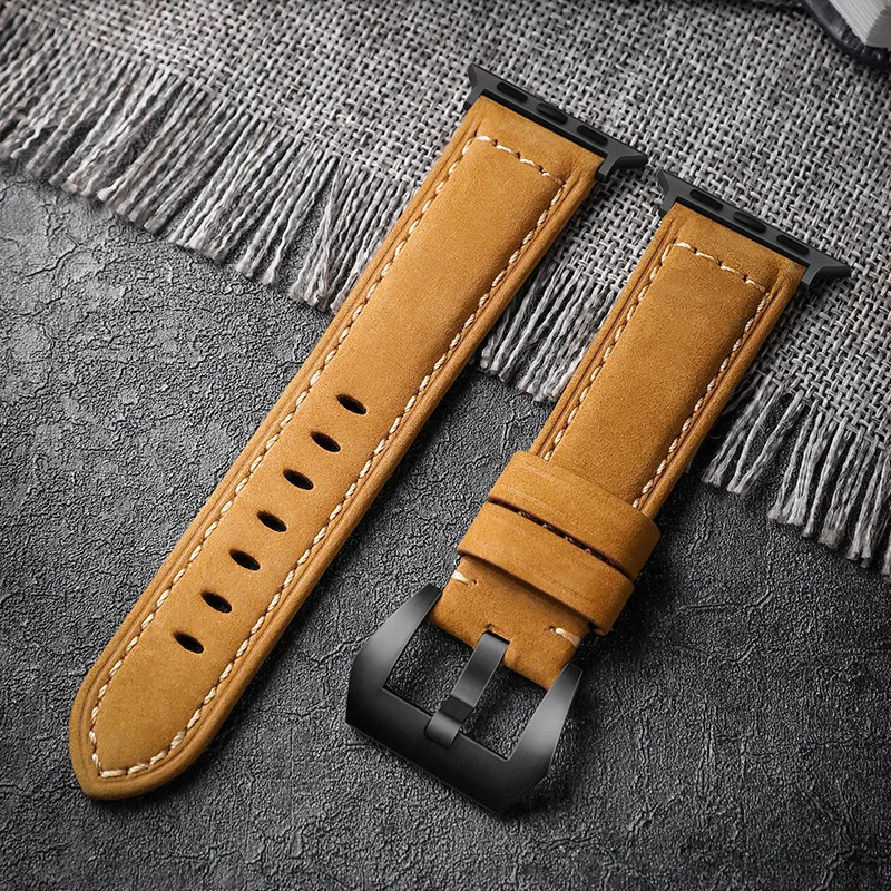 For Apple Watch Band Strap 6 5 4 3 2 1 SE Genuine Leather Watchband for Apple Watch 44mm 40mm 42mm 38mm Original Logo for iWatch
For Apple Watch Band Strap 6 5 4 3 2 1 SE Genuine Leather Watchband for Apple Watch 44mm 40mm 42mm 38mm Original Logo for iWatch