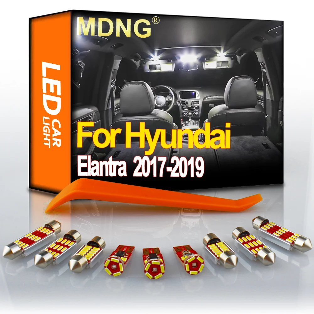 MDNG 11 шт. автомобильный T10 светодиодный комплект освещения интерьера для Hyundai Elantra 2017 2018 2019 автомобильная карта для чтения багажника купольна...
MDNG 11 шт. автомобильный T10 светодиодный комплект освещения интерьера для Hyundai Elantra 2017 2018 2019 автомобильная карта для чтения багажника купольна...