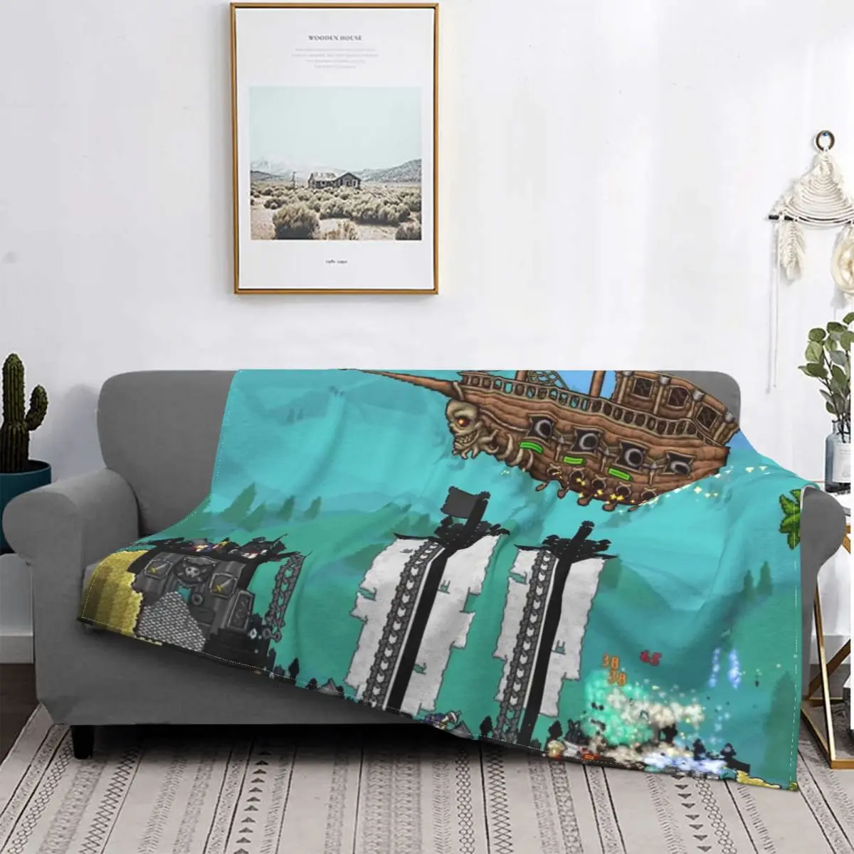 Terraria Eye of Cthulhu Sandbox Game Blanket Flannel Spring Autumn Independence Warm Throws For Winter Bedding
Terraria Eye of Cthulhu Sandbox Game Blanket Flannel Spring Autumn Independence Warm Throws For Winter Bedding