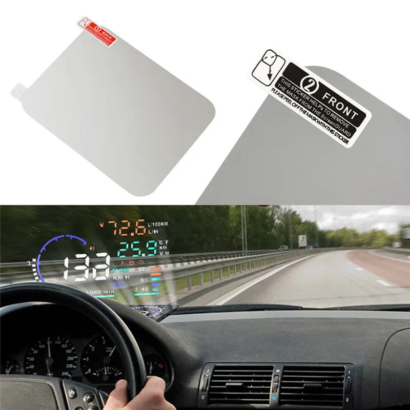 

1PC Protective Reflective Screen Consumption Overspeed Display Car Styling Car HUD Reflective Film Head Up Display Wholesale