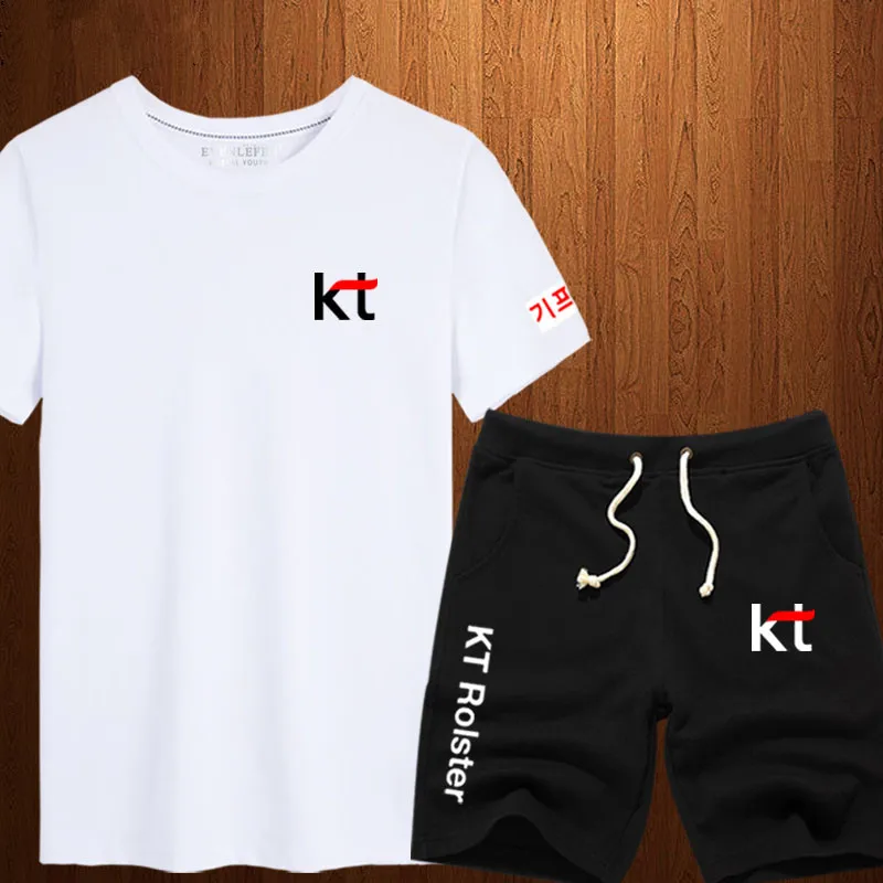 Игра LOL KT игрок команда униформа белая футболка Летняя Хлопчатобумажная LCK Rolster
