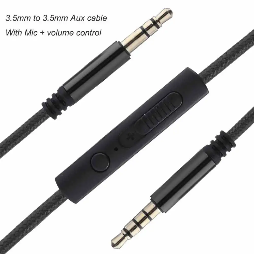 1PCS 3.5mm Male to Male Stereo Audio AUX Cable for iPhone PC Car Player Auxiliary Cord Connection Line Adjustable Volume Cables
1PCS 3.5mm Male to Male Stereo Audio AUX Cable for iPhone PC Car Player Auxiliary Cord Connection Line Adjustable Volume Cables