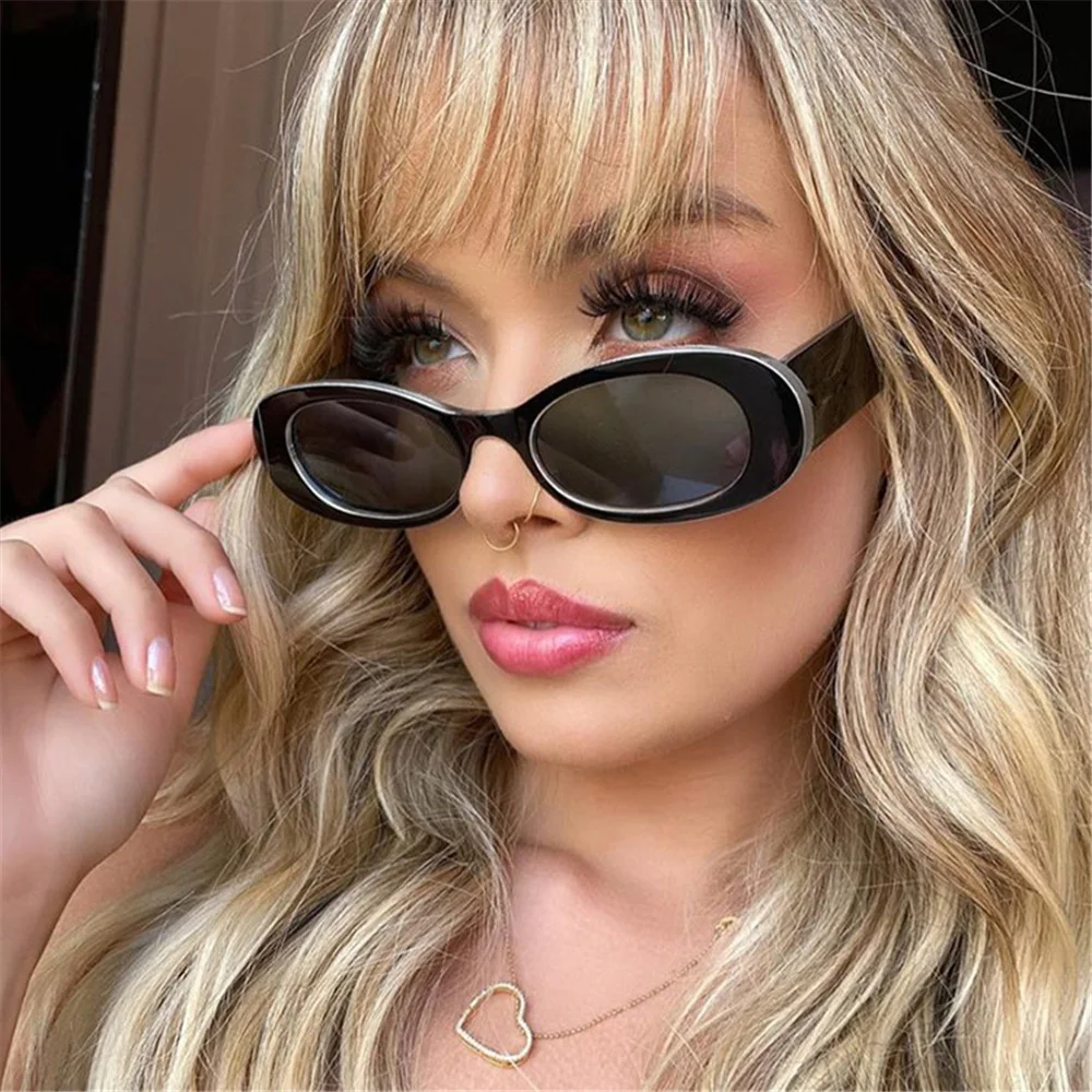 UV400 Retro Oval Frame Women's Sunglasses Mirror Metal Hinge Bright Black Sun Shade Glasses Female Eyewear
UV400 Retro Oval Frame Women's Sunglasses Mirror Metal Hinge Bright Black Sun Shade Glasses Female Eyewear