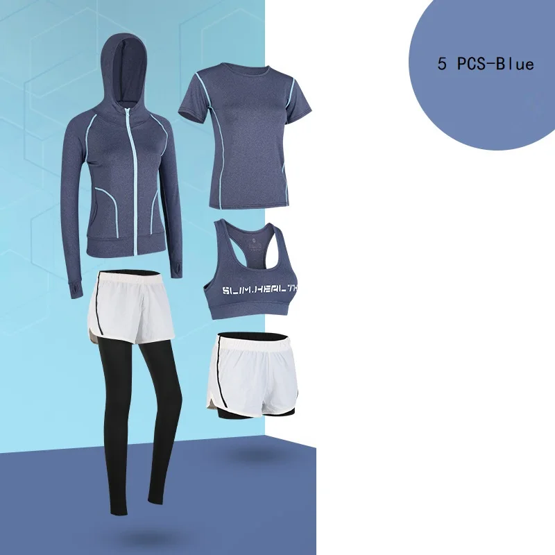 New 5pcs set Women Yoga Set Workout Seamless Fitness Long Crop Top Shirts Running Gym Leggings Shorts Gym Clothes Short Sleeves
New 5pcs set Women Yoga Set Workout Seamless Fitness Long Crop Top Shirts Running Gym Leggings Shorts Gym Clothes Short Sleeves