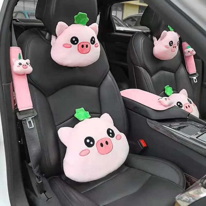 New Car Pillow Cute Little Pink Pig Car Headrest Car Neck Protector Waist Pillow Car Decoration Articles Shoulder Pad Cartoon 
New Car Pillow Cute Little Pink Pig Car Headrest Car Neck Protector Waist Pillow Car Decoration Articles Shoulder Pad Cartoon