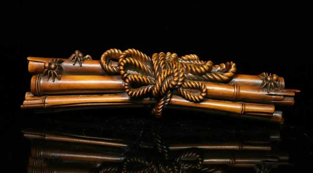 wedding decoration 8 Chinese Folk Collect Boxwood Wood Carved Bamboo spider rope Statue paperweight
wedding decoration 8 Chinese Folk Collect Boxwood Wood Carved Bamboo spider rope Statue paperweight