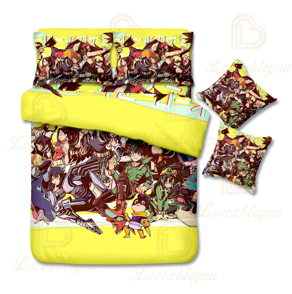 My Hero Academia Beddings 4 Pcs/set Bedding Set Duvet Cover Creative Comforter Bed Cover Set Housse Bedclothes 4pcs
My Hero Academia Beddings 4 Pcs/set Bedding Set Duvet Cover Creative Comforter Bed Cover Set Housse Bedclothes 4pcs