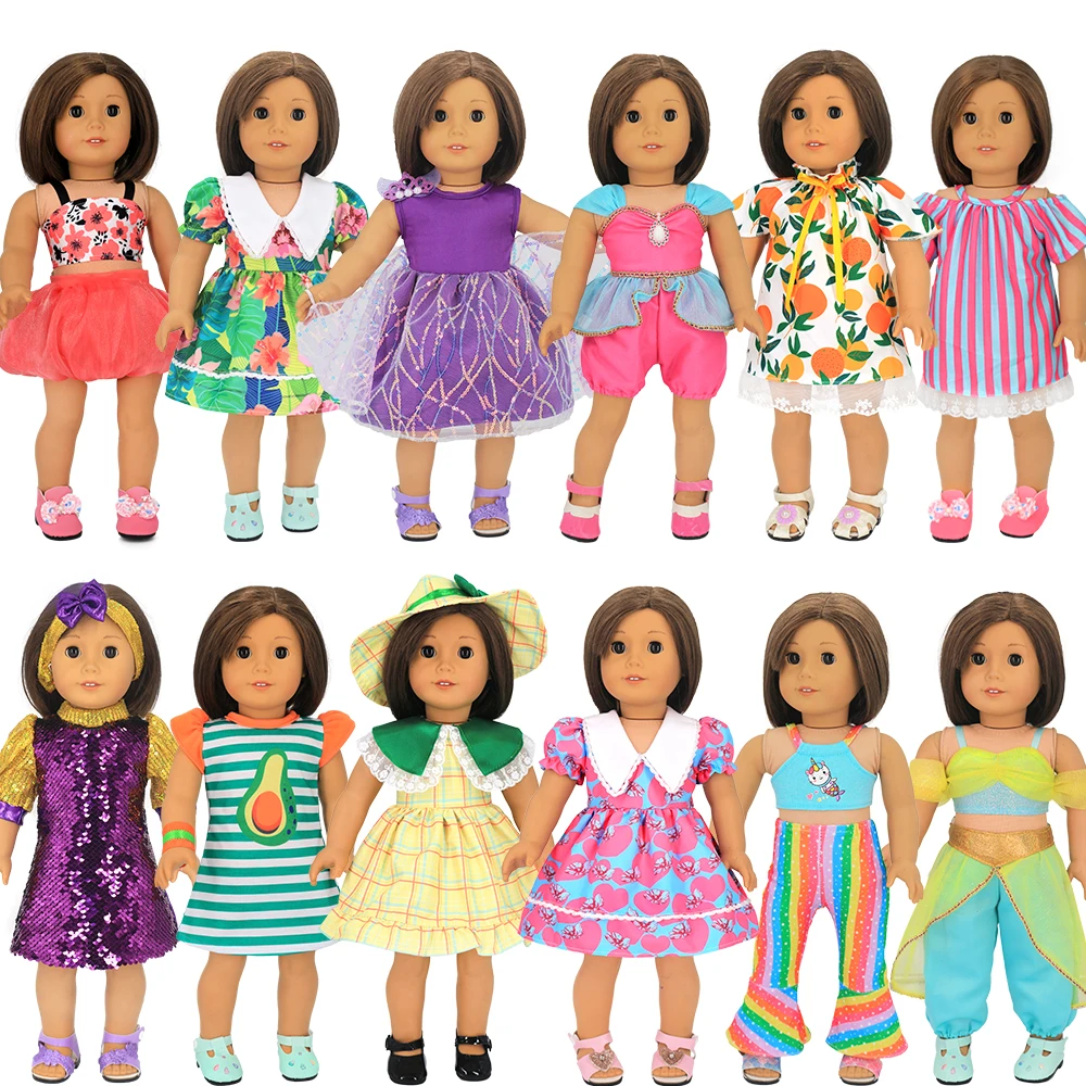 New Born Baby Clothes For 43cm-45cm Dolls Western Style Shirt/Pants Suit Fit American Rubber Girl 18' Doll Clothing Accessories 
New Born Baby Clothes For 43cm-45cm Dolls Western Style Shirt/Pants Suit Fit American Rubber Girl 18' Doll Clothing Accessories