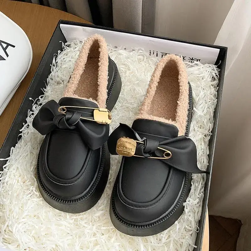 Platform Shoes For Women Plush Mary Jane Shoes Fall Winter Flat Warm Cotton Shoes Student Uniform JK Shoes Loafers Zapatos Mujer
Platform Shoes For Women Plush Mary Jane Shoes Fall Winter Flat Warm Cotton Shoes Student Uniform JK Shoes Loafers Zapatos Mujer