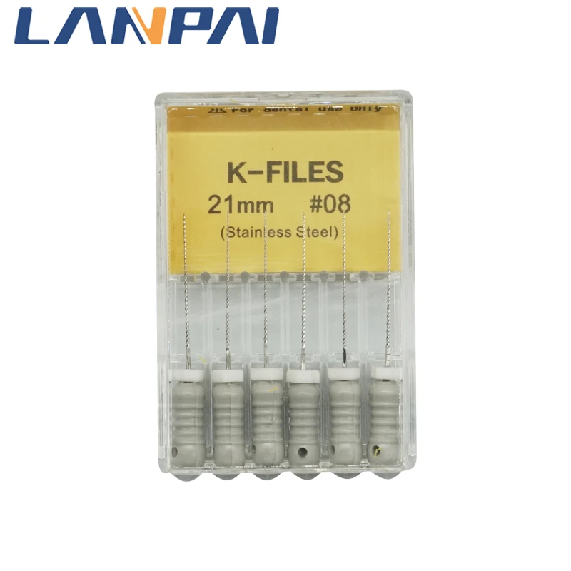 6Pcs/Pack Lanpai Stainless Steel Hand Used 21/25mm K-Files Endodontic Root Dentist Tools Dental Lab Instruments
6Pcs/Pack Lanpai Stainless Steel Hand Used 21/25mm K-Files Endodontic Root Dentist Tools Dental Lab Instruments