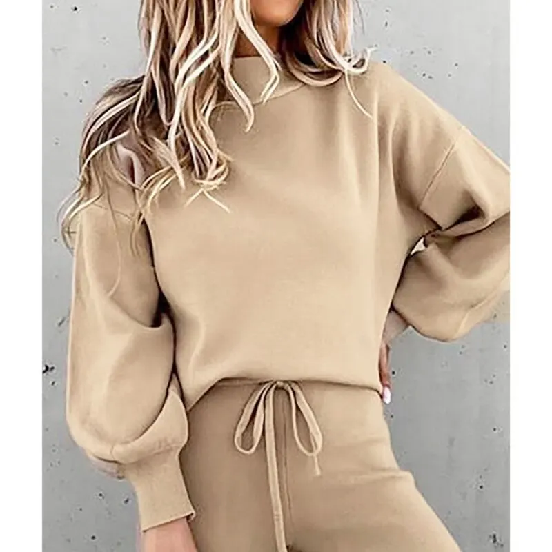 2020 New Women Autumn Winter Pullover Hoodie + Long Pants Sports Suit Female Sweatshirt Sportswear Suit Tracksuit 2 Piece Set 
2020 New Women Autumn Winter Pullover Hoodie + Long Pants Sports Suit Female Sweatshirt Sportswear Suit Tracksuit 2 Piece Set