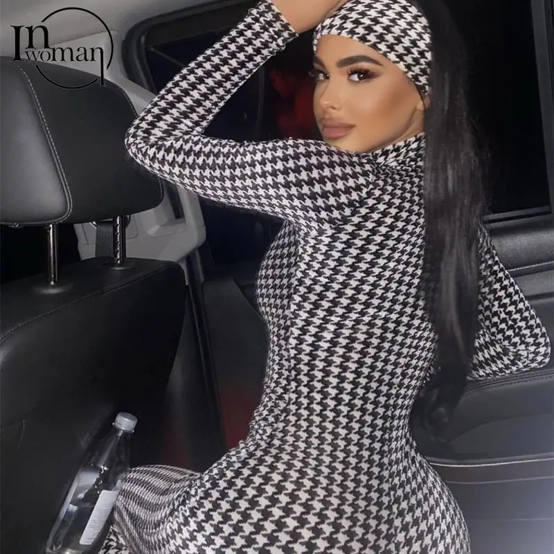 Inwoman Autumn Winter Print Jumpsuit Long Sleeve Sexy Bodycon Jumpsuit Women Skinny One Piece Zipper Jumpsuits Female Outfit New
Inwoman Autumn Winter Print Jumpsuit Long Sleeve Sexy Bodycon Jumpsuit Women Skinny One Piece Zipper Jumpsuits Female Outfit New