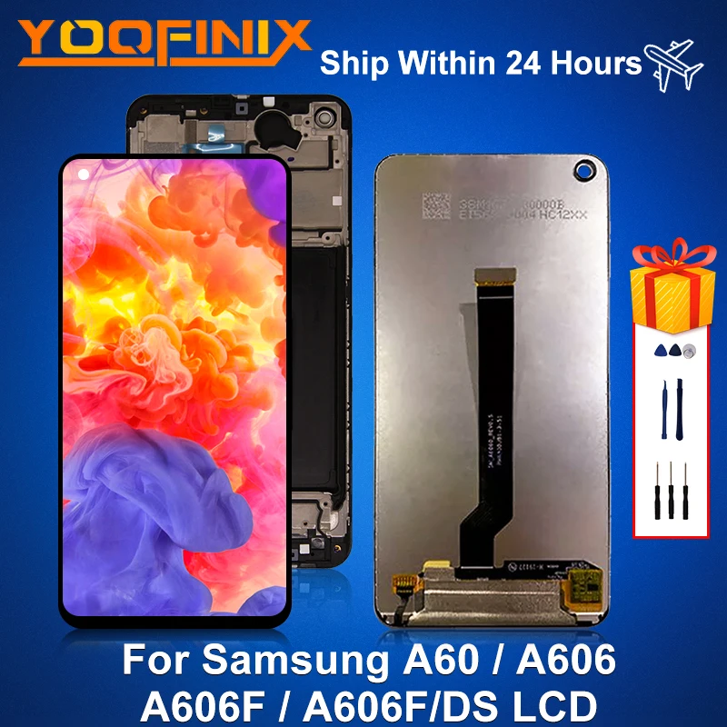 6,3 "Оригинальный Для Samsung Galaxy A60 LCD A606 дисплей дигитайзер в сборе запасные части для Samsung A60 дисплей A606F/DS LCD
6,3 "Оригинальный Для Samsung Galaxy A60 LCD A606 дисплей дигитайзер в сборе запасные части для Samsung A60 дисплей A606F/DS LCD